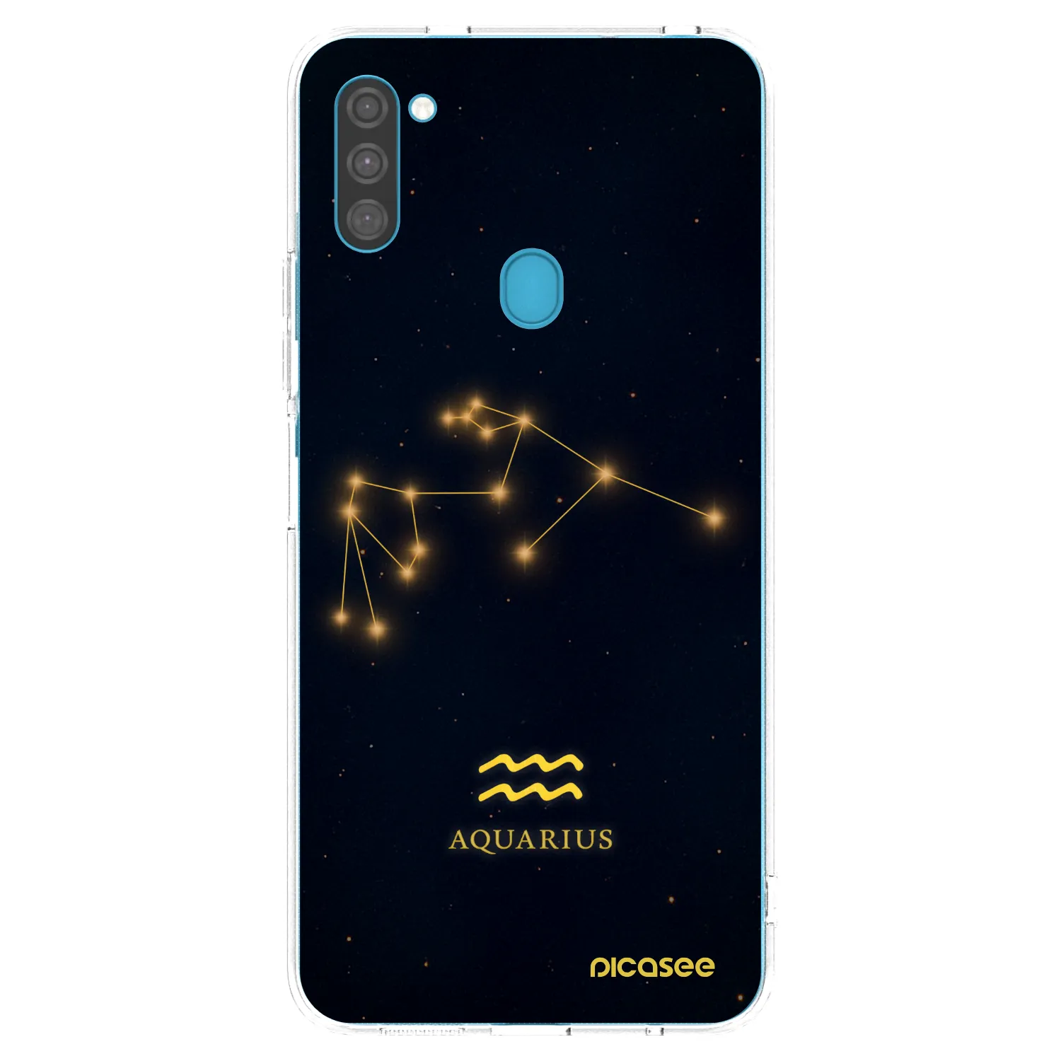 Picasee silikónový prehľadný obal pre Samsung Galaxy M11 - AQUARIUS