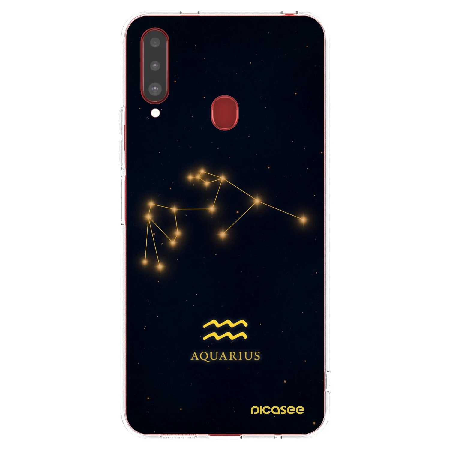 Picasee silikónový prehľadný obal pre Samsung Galaxy A20s - AQUARIUS