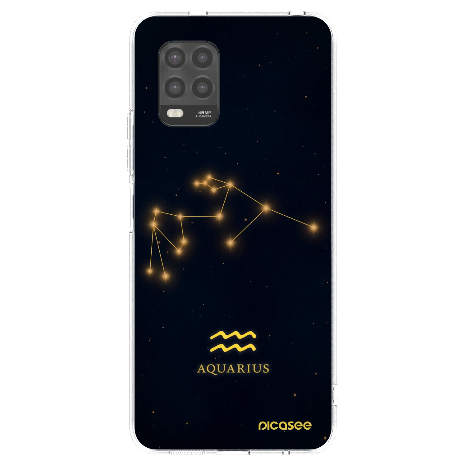 Silikónový prehľadný obal pre Xiaomi Mi 10 Lite - AQUARIUS