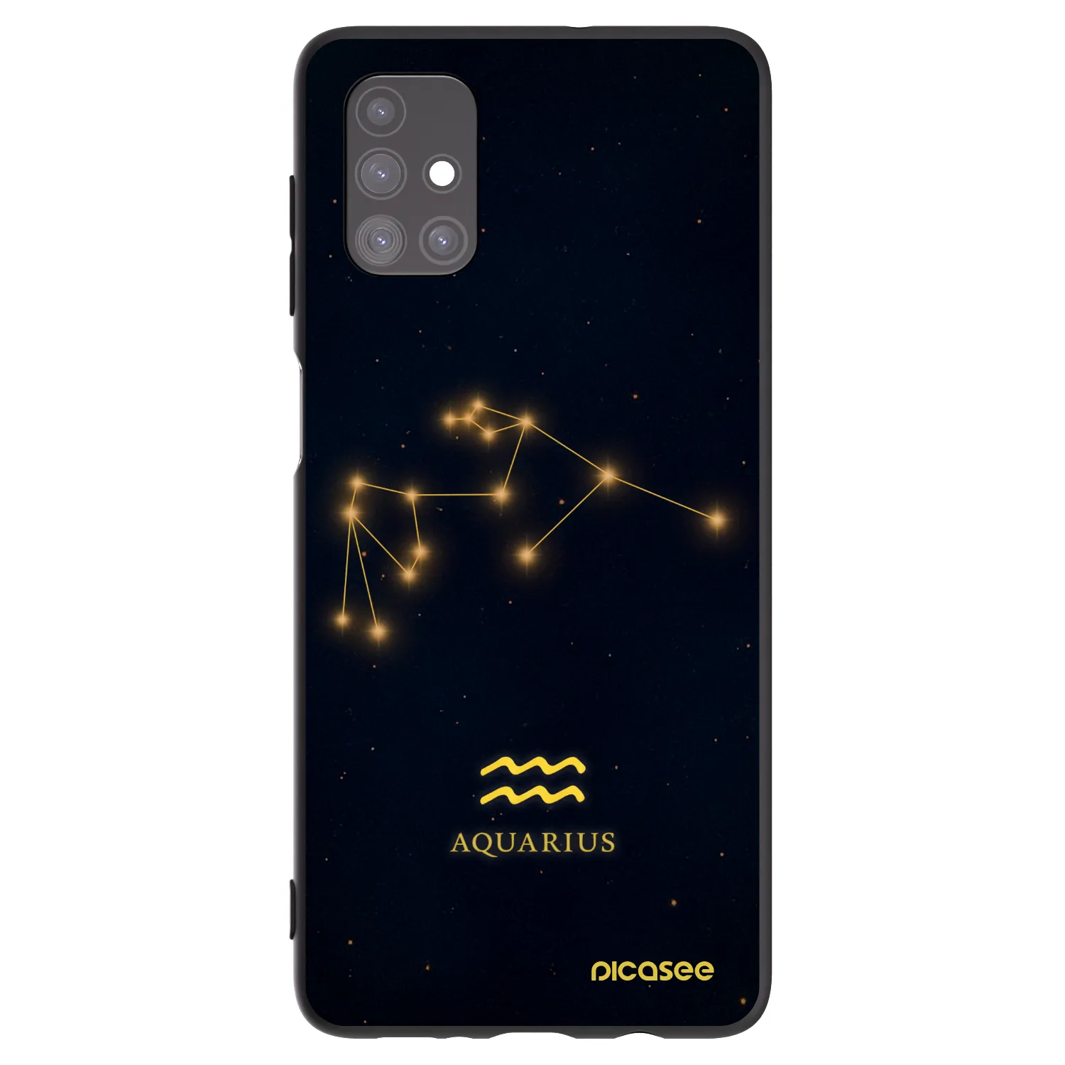 Picasee silikónový čierny obal pre Samsung Galaxy M51 M515F - AQUARIUS