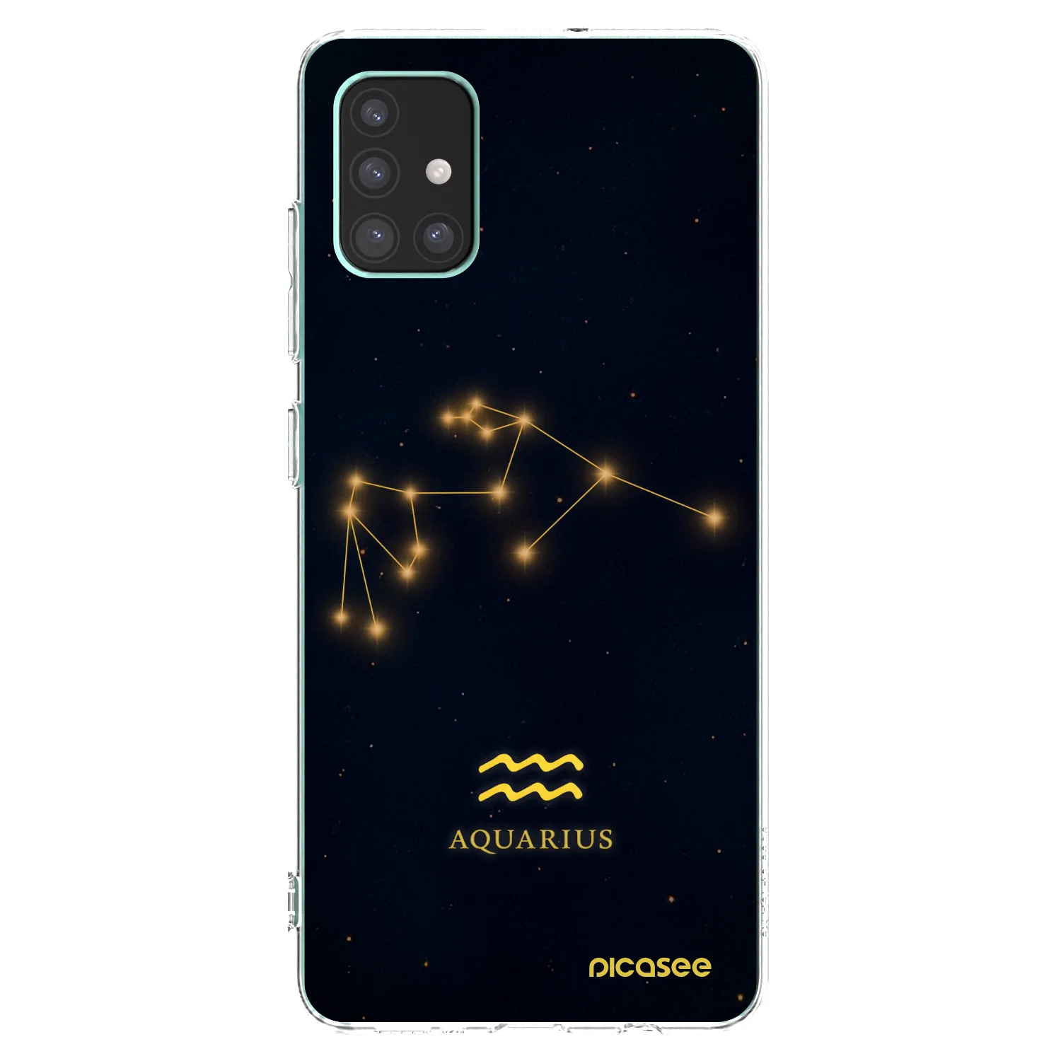Picasee silikónový prehľadný obal pre Samsung Galaxy M51 M515F - AQUARIUS