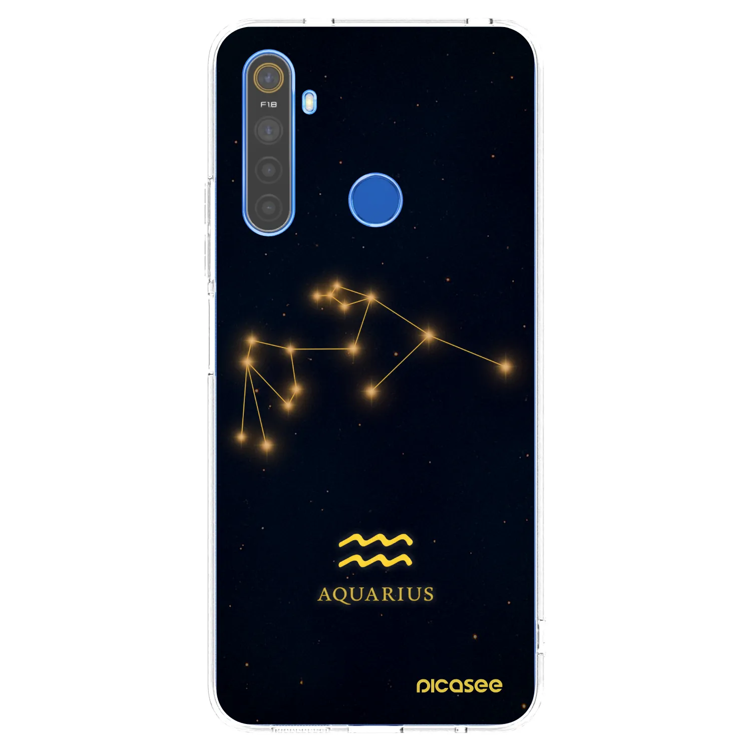 Picasee silikónový prehľadný obal pre Realme 5 - AQUARIUS