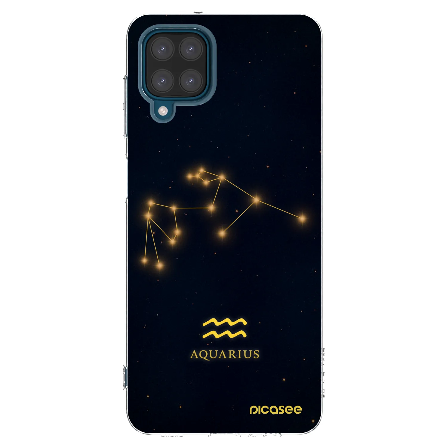 Picasee silikónový prehľadný obal pre Samsung Galaxy A12 A125F - AQUARIUS