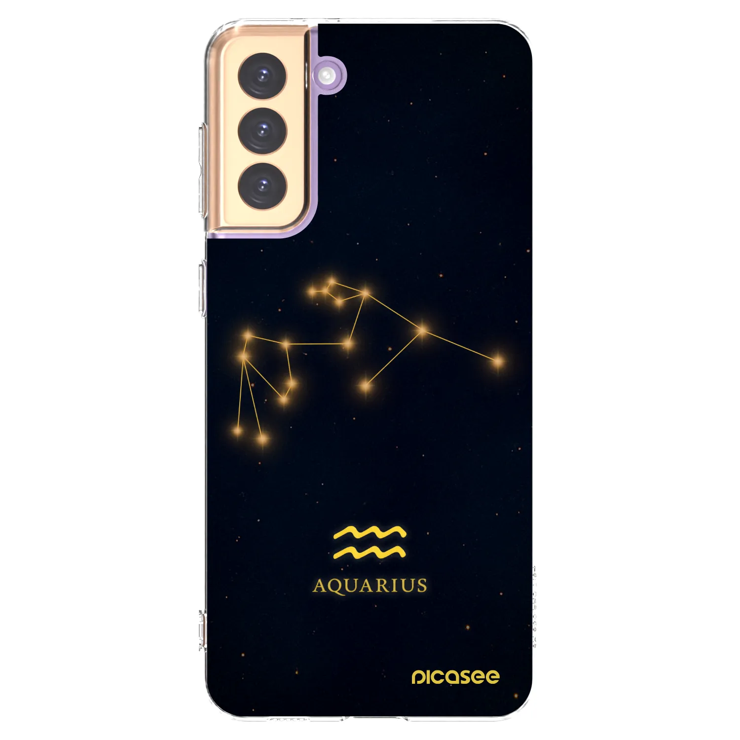 Picasee silikónový prehľadný obal pre Samsung Galaxy S21+ 5G G996F - AQUARIUS