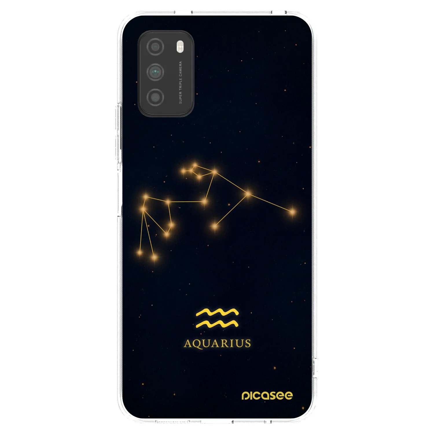 Silikónový prehľadný obal pre Xiaomi Poco M3 - AQUARIUS