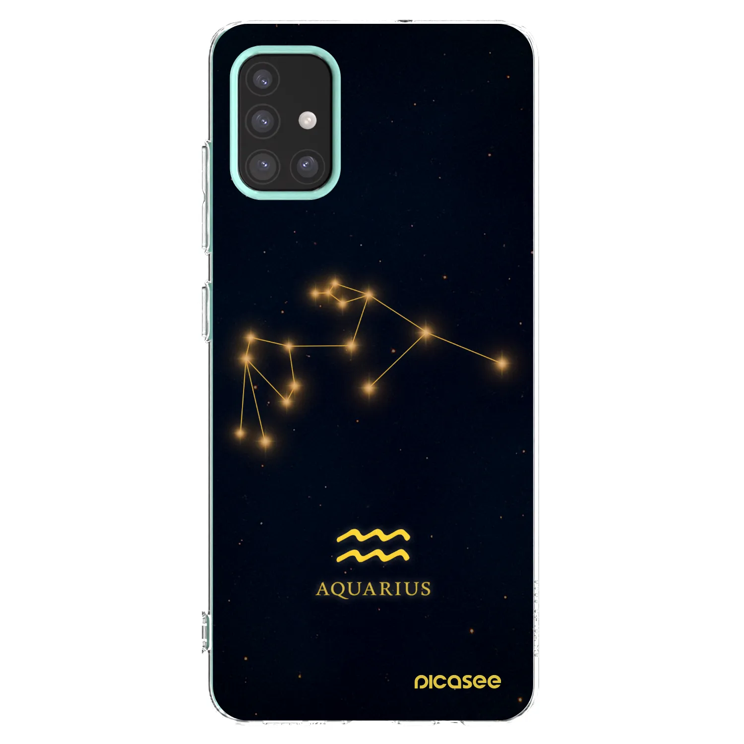 Picasee silikónový prehľadný obal pre Samsung Galaxy M31s - AQUARIUS