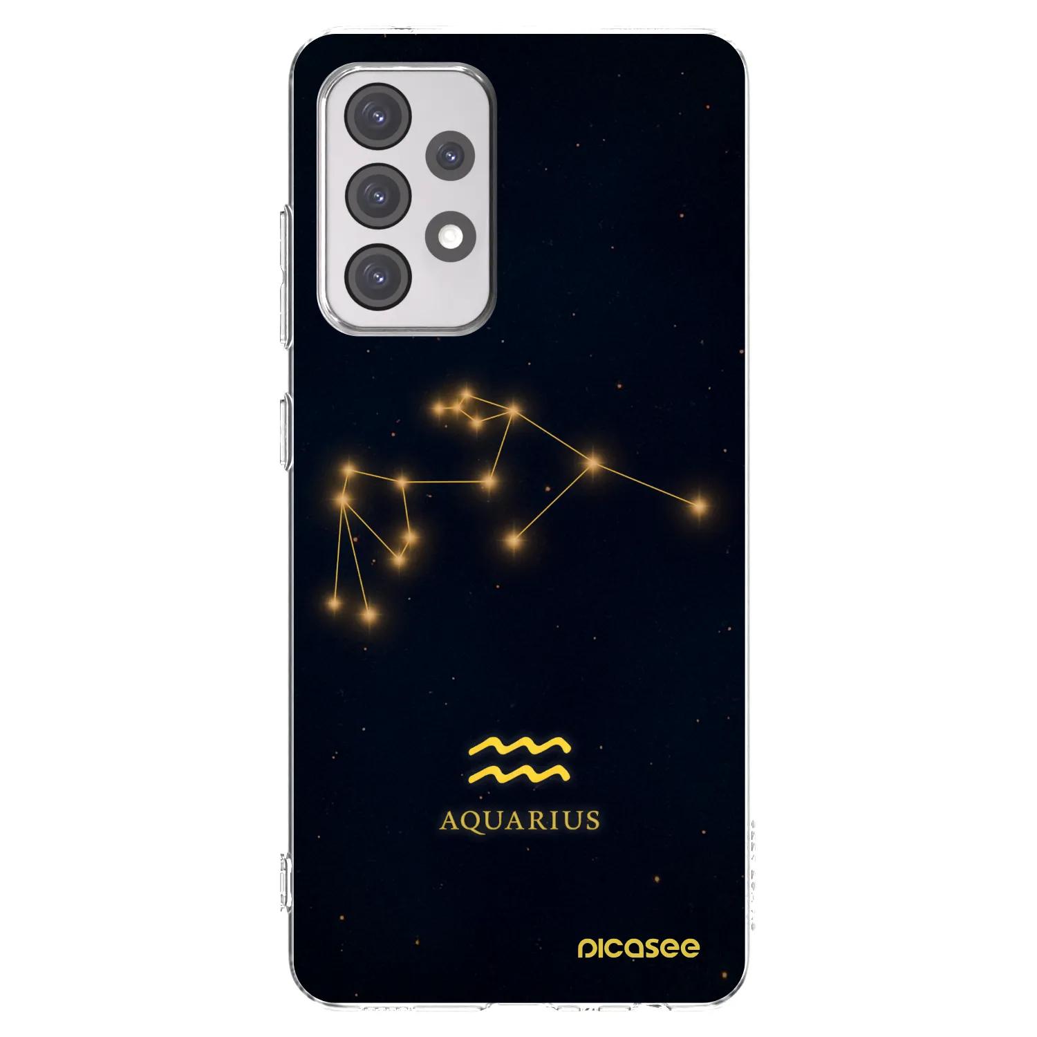 Picasee silikónový prehľadný obal pre Samsung Galaxy A52 5G A525F - AQUARIUS