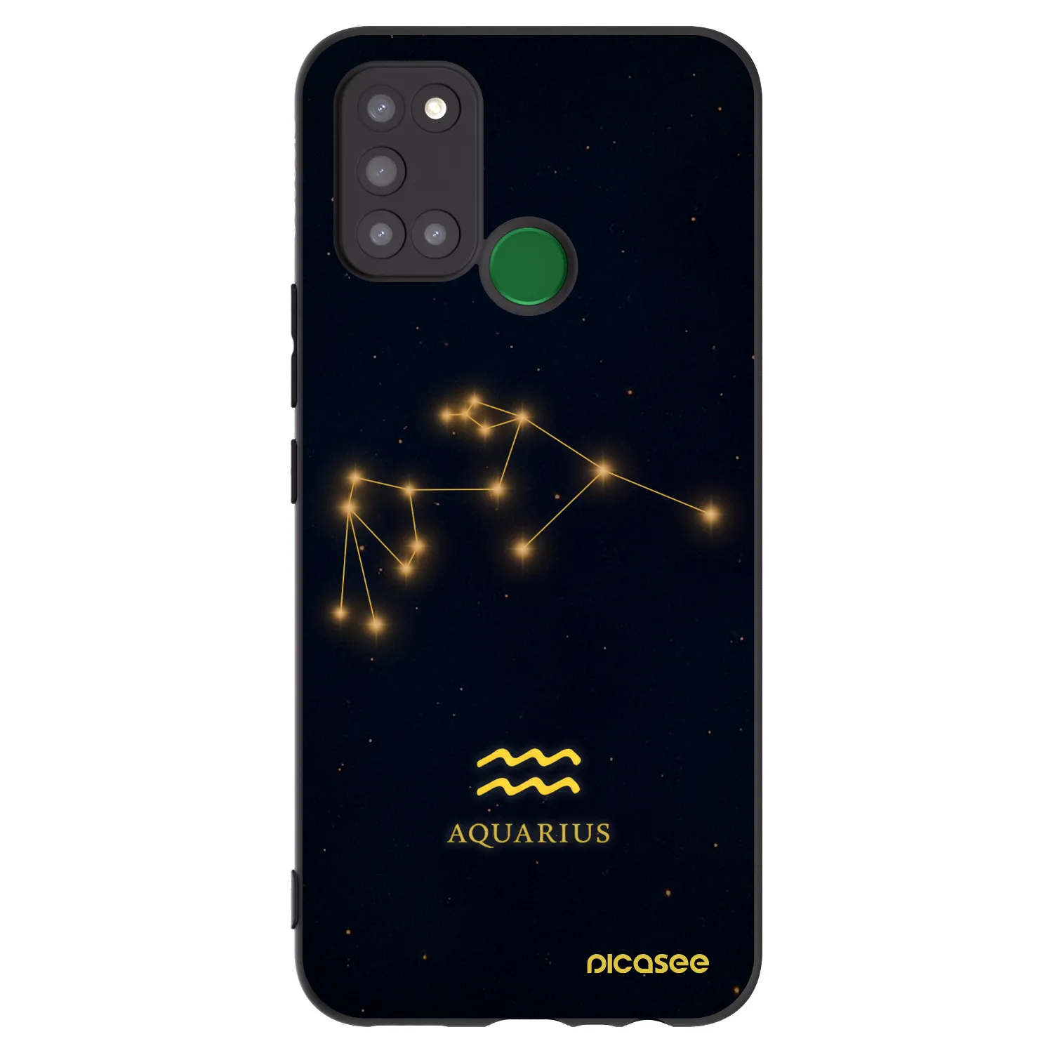 Picasee silikónový čierny obal pre Realme 7i - AQUARIUS