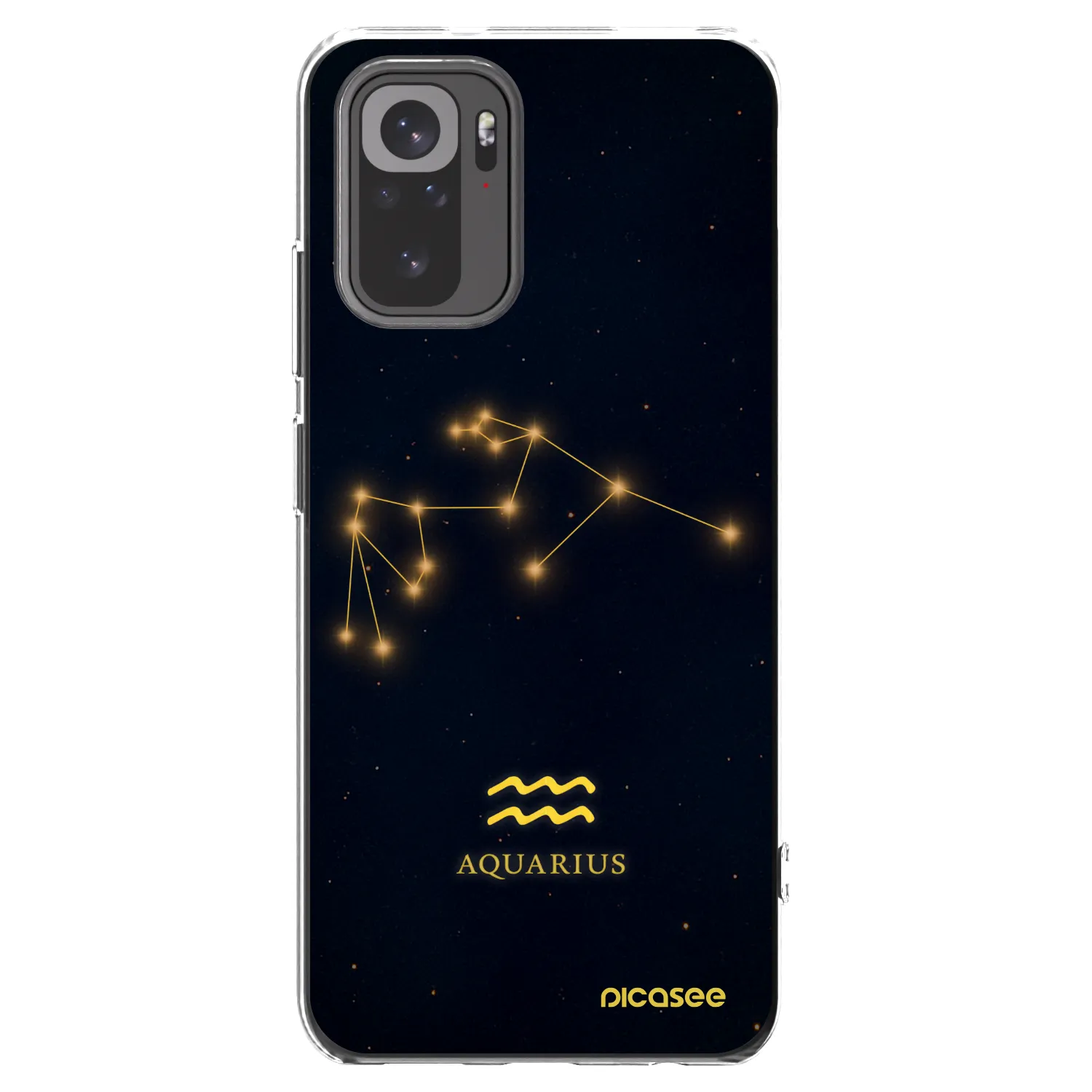 Picasee silikónový prehľadný obal pre Xiaomi Redmi Note 10S - AQUARIUS