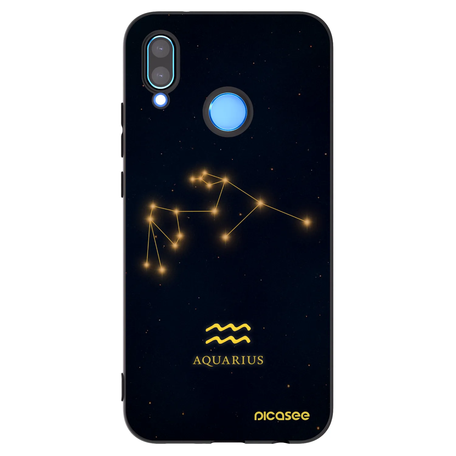 Picasee silikónový čierny obal pre Huawei P20 Lite - AQUARIUS
