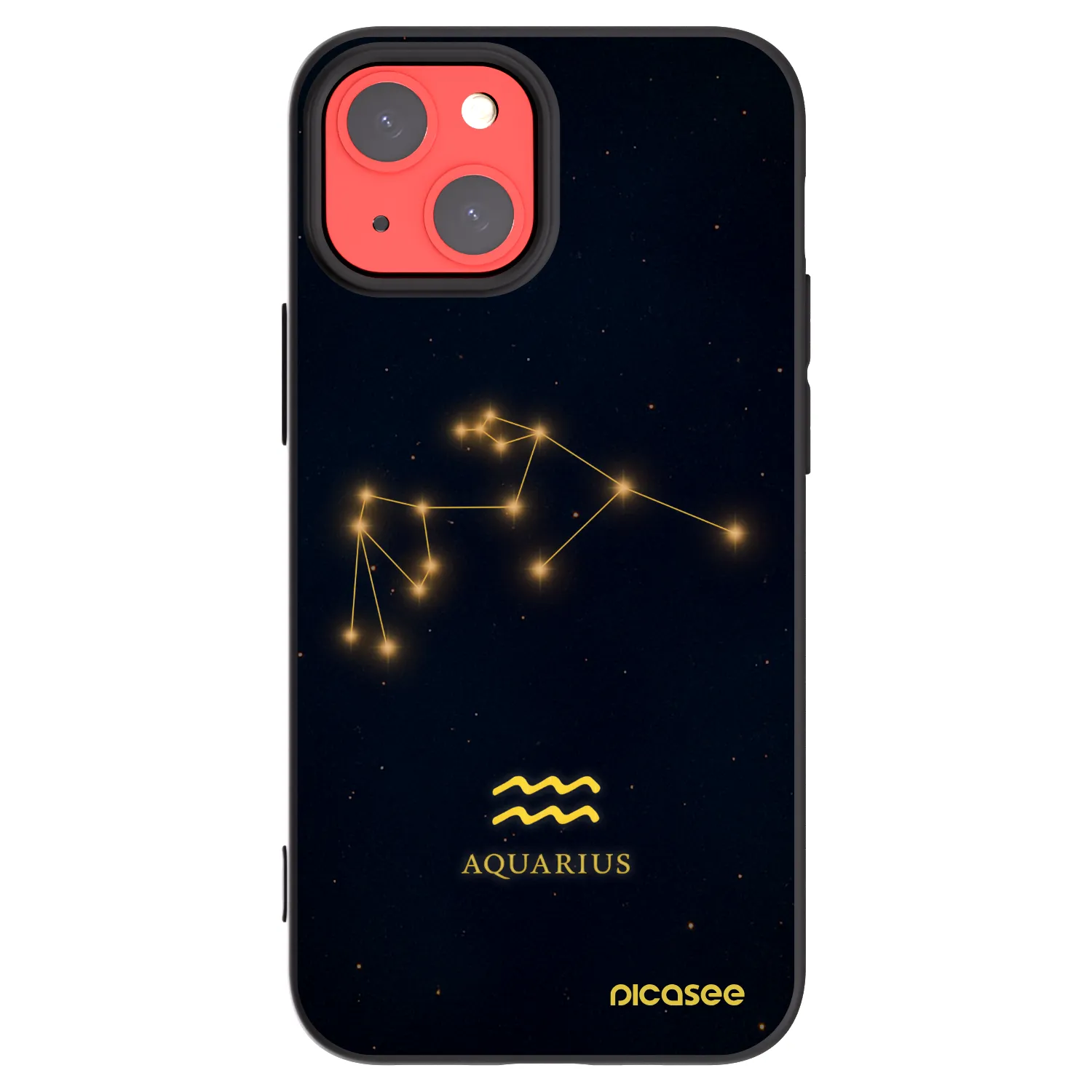 Picasee silikónový čierny obal pre Apple iPhone 13 mini - AQUARIUS