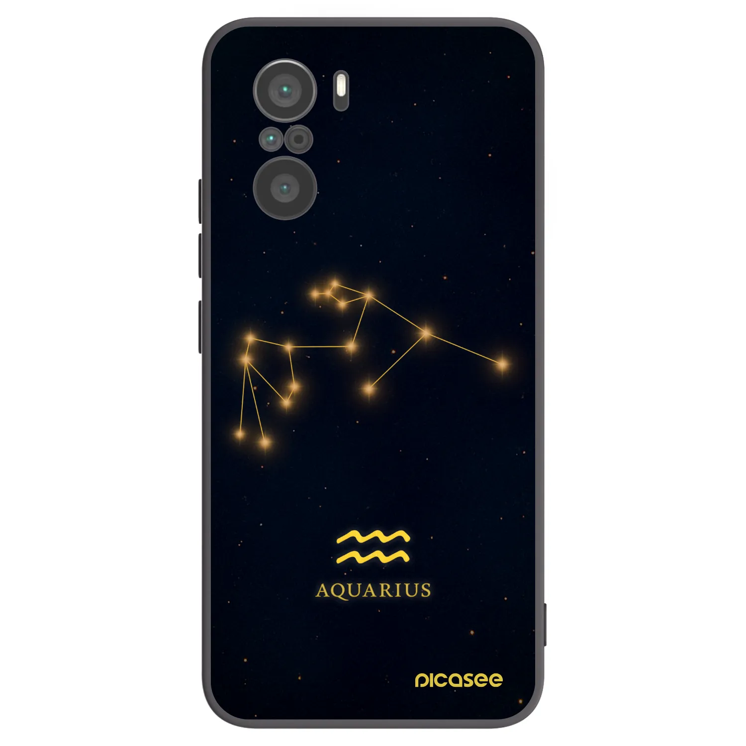 Picasee silikónový čierny obal pre Xiaomi Poco F3 - AQUARIUS