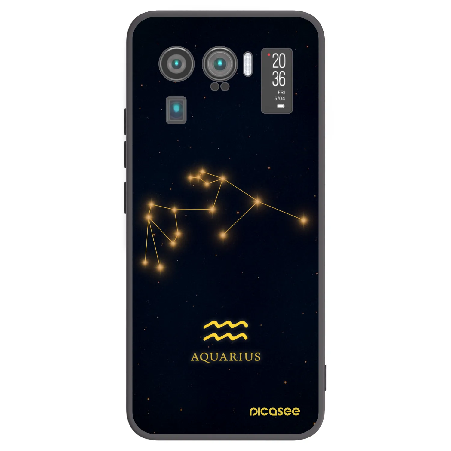 Picasee silikónový čierny obal pre Xiaomi Mi 11 Ultra - AQUARIUS