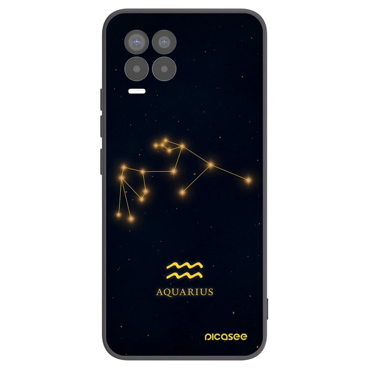 Picasee silikónový čierny obal pre Realme 8 4G - AQUARIUS