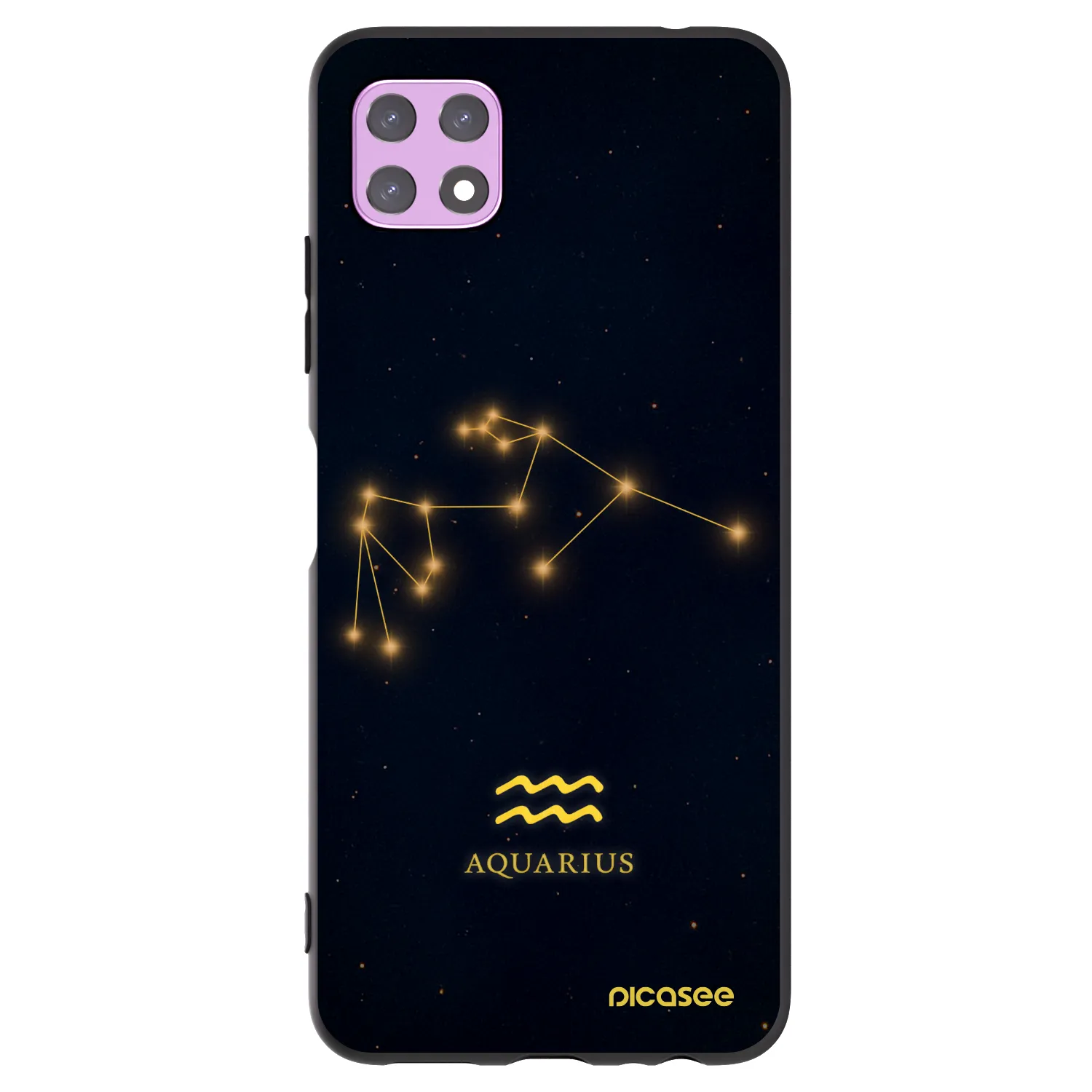 Picasee silikónový čierny obal pre Samsung Galaxy A22 A226B 5G - AQUARIUS