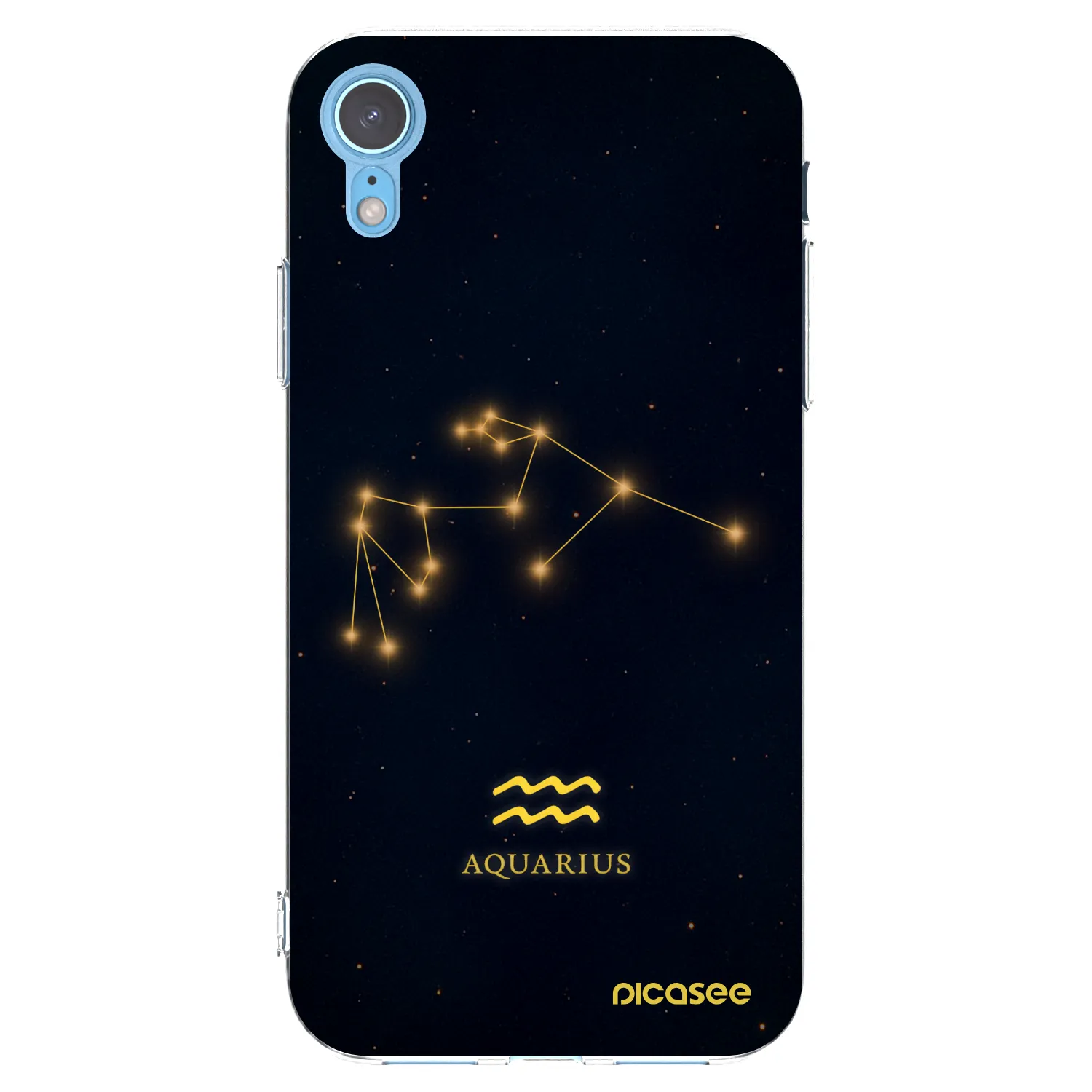 Picasee silikónový prehľadný obal pre Apple iPhone XR - AQUARIUS