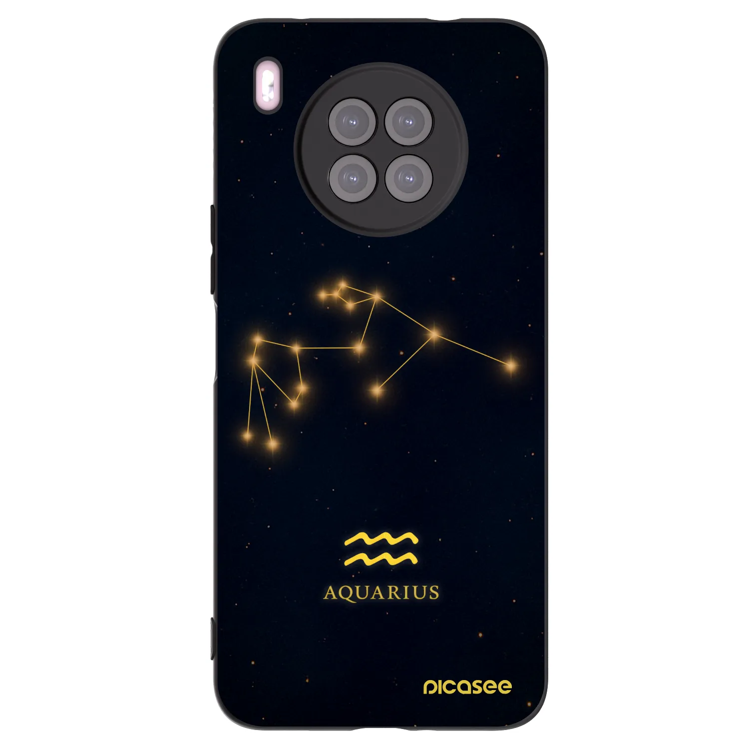 Picasee silikónový čierny obal pre Huawei Nova 8i - AQUARIUS