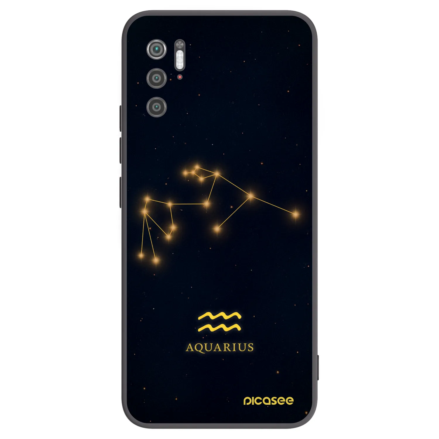 Picasee silikónový čierny obal pre Xiaomi Poco M3 Pro 5G - AQUARIUS