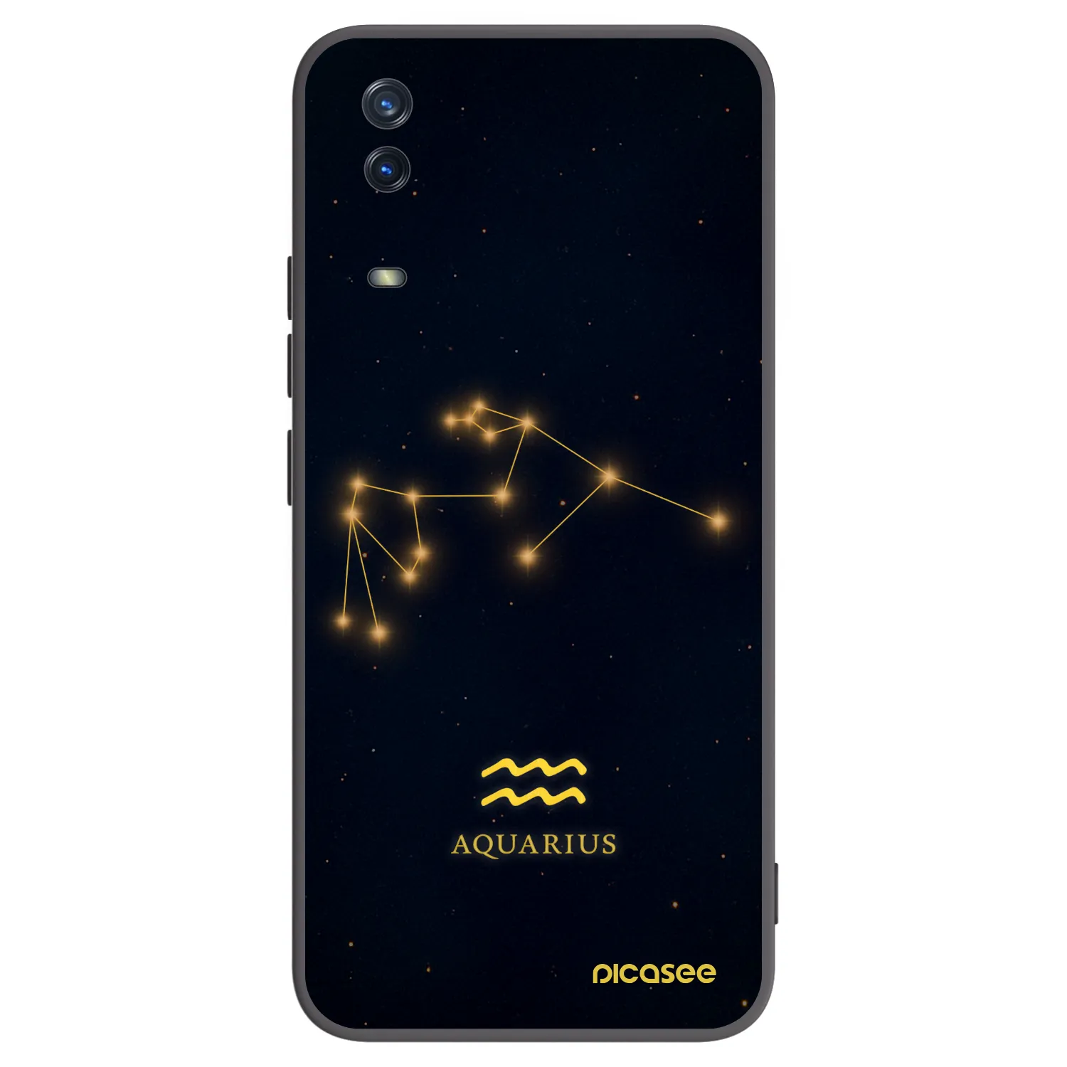 Picasee silikónový čierny obal pre Vivo Y11s - AQUARIUS