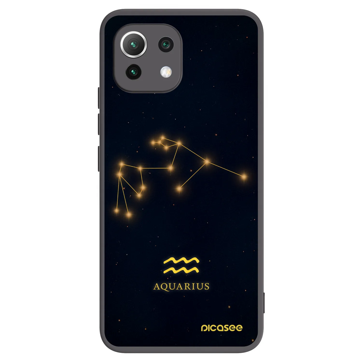 Picasee silikónový čierny obal pre Xiaomi 11 Lite 5G NE - AQUARIUS