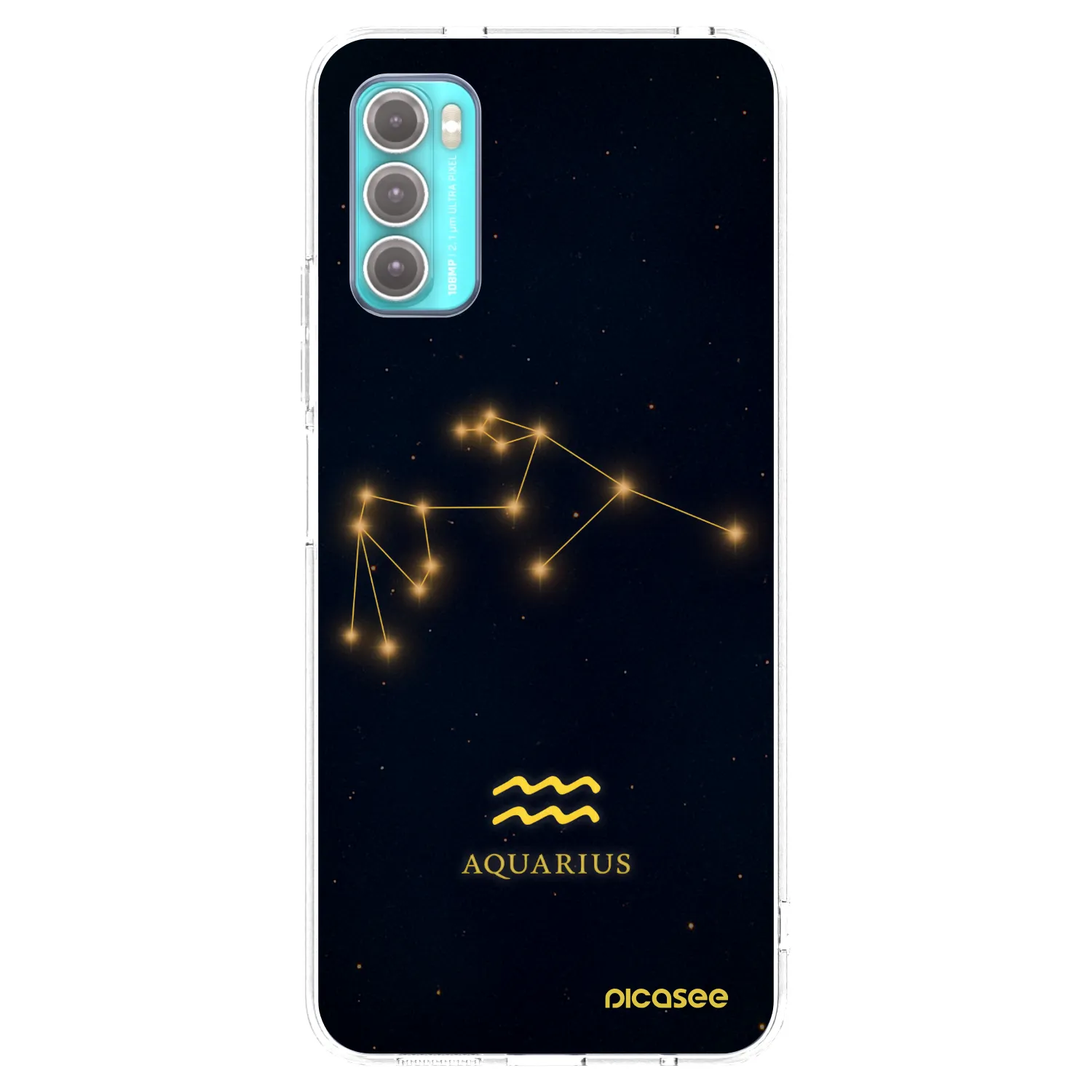 Picasee silikónový prehľadný obal pre Motorola Moto G60 - AQUARIUS