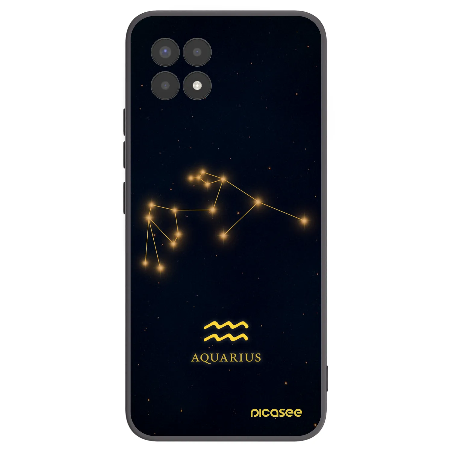 Picasee silikónový čierny obal pre Realme 8i - AQUARIUS