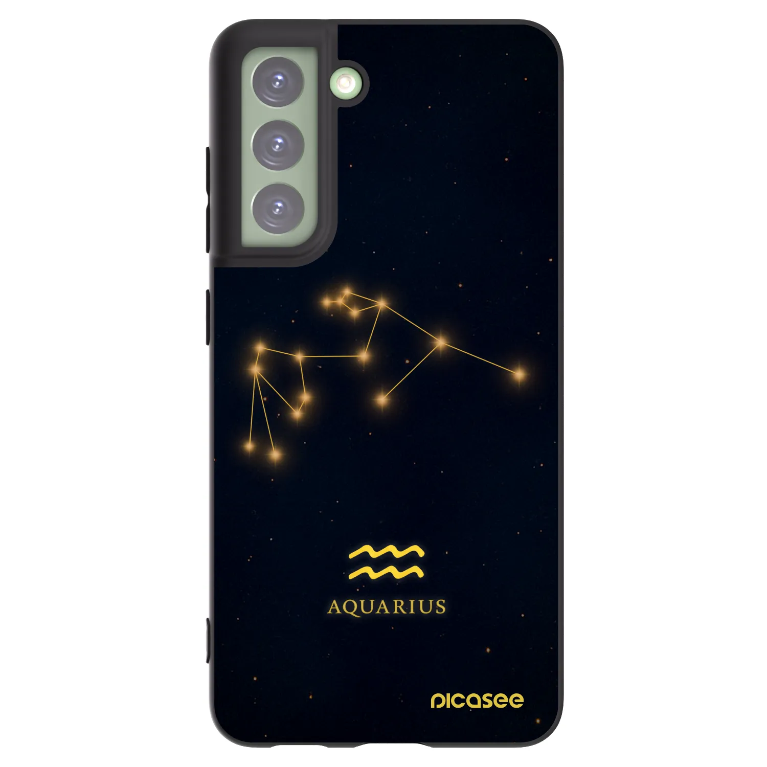 Picasee silikónový čierny obal pre Samsung Galaxy S21 FE 5G - AQUARIUS