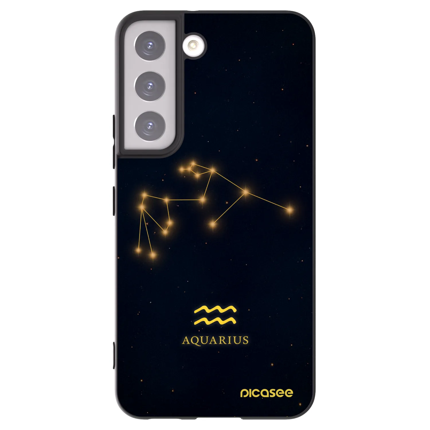 Picasee silikónový čierny obal pre Samsung Galaxy S22 5G - AQUARIUS