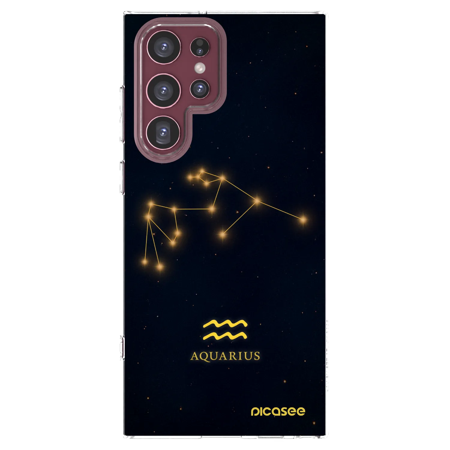 Picasee silikónový prehľadný obal pre Samsung Galaxy S22 Ultra 5G - AQUARIUS