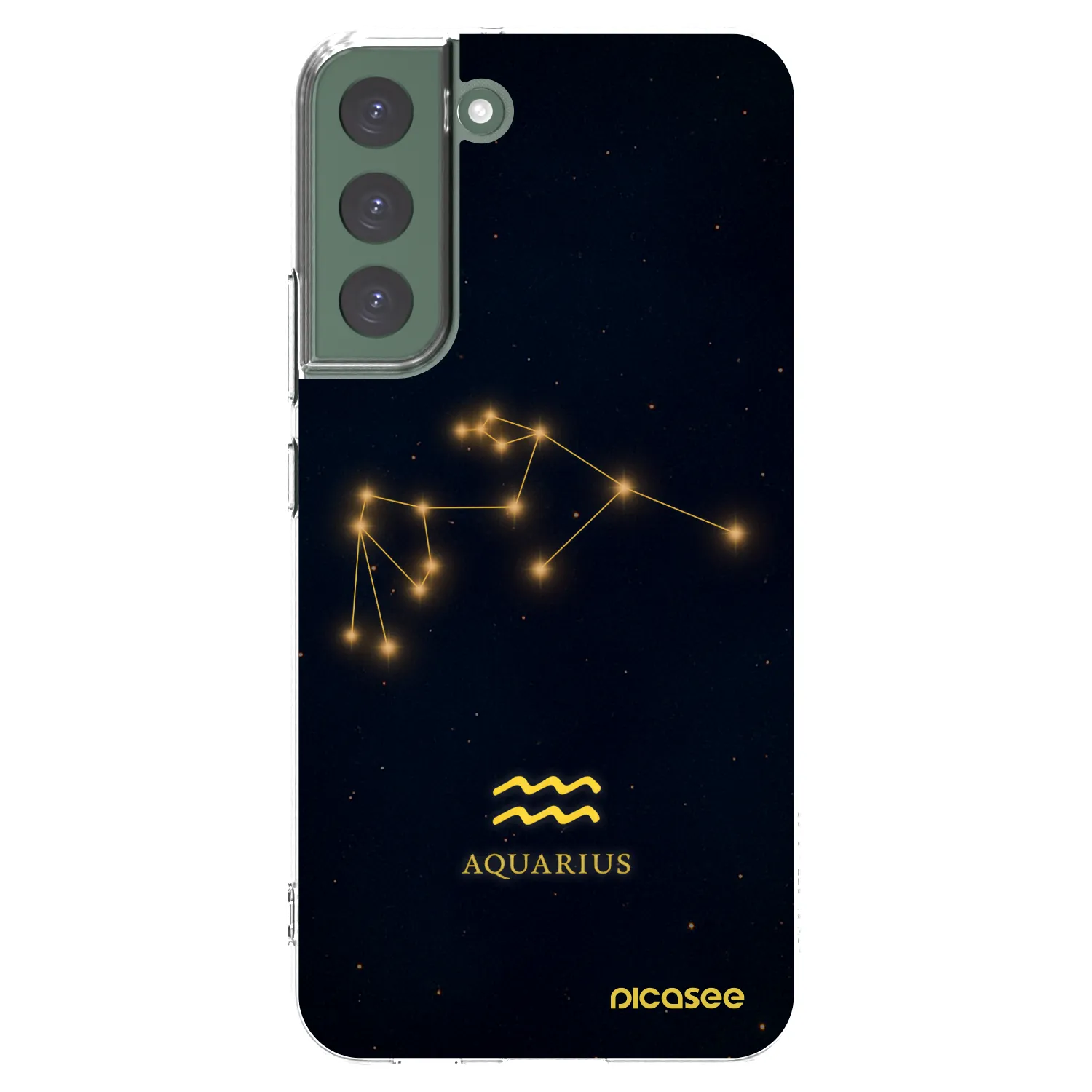 Picasee silikónový prehľadný obal pre Samsung Galaxy S22+ 5G - AQUARIUS
