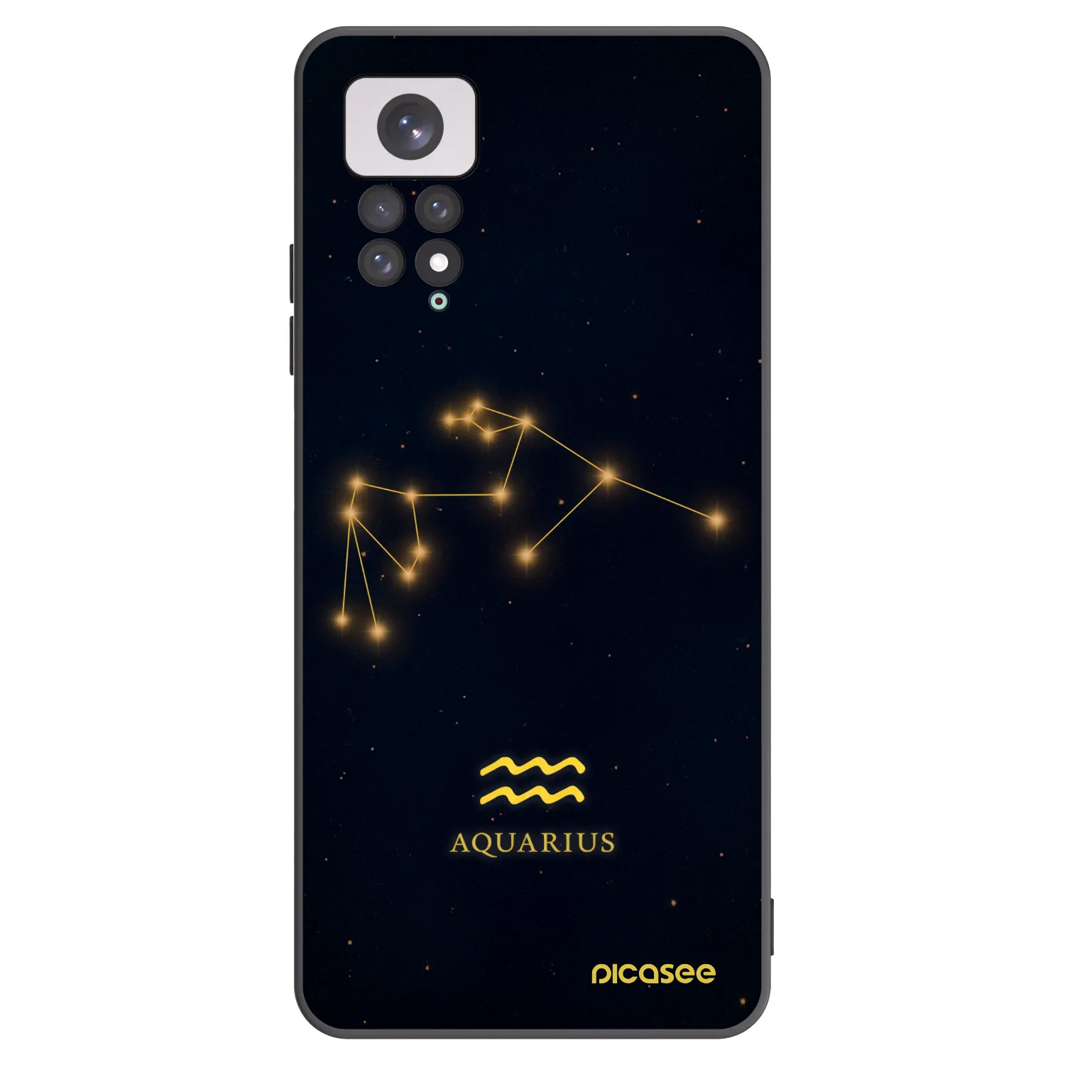 Picasee silikónový čierny obal pre Xiaomi Redmi Note 11 - AQUARIUS
