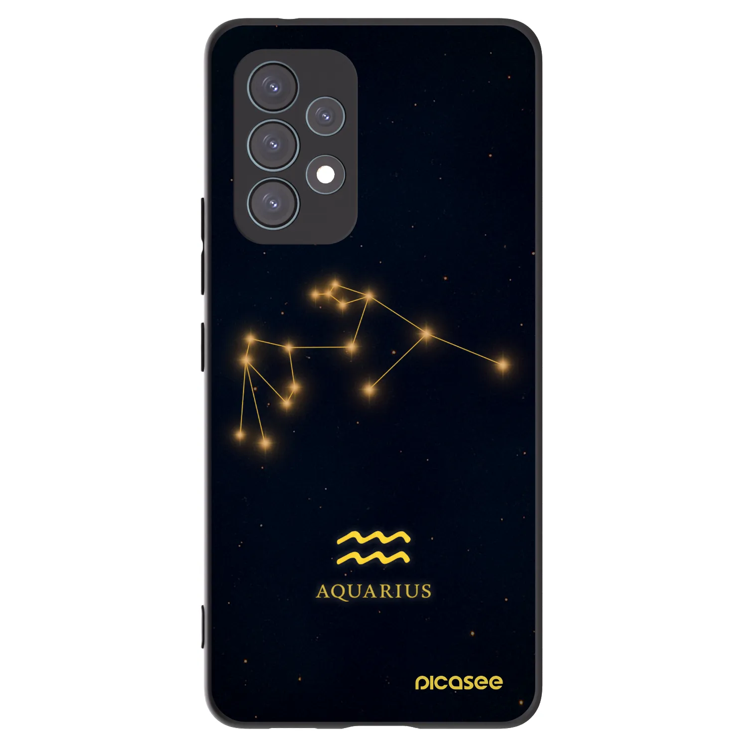 Picasee silikónový čierny obal pre Samsung Galaxy A53 5G A536 - AQUARIUS