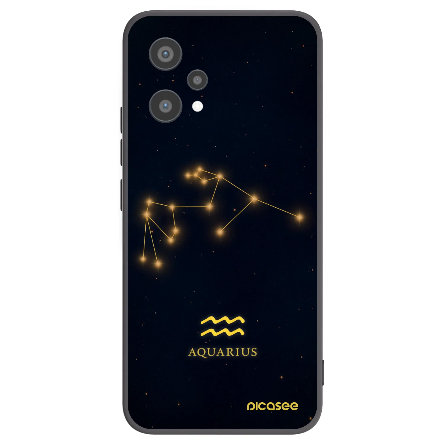 Picasee silikónový čierny obal pre Realme 9 Pro 5G - AQUARIUS