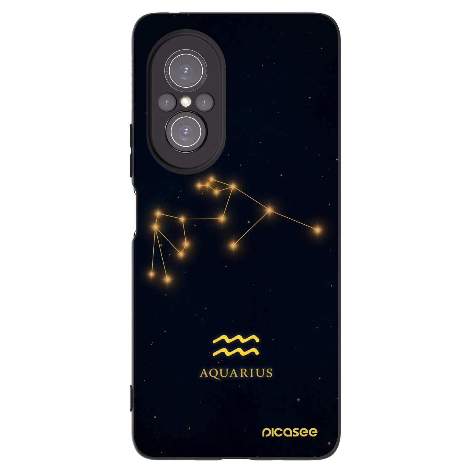 Picasee silikónový čierny obal pre Huawei Nova 9 SE - AQUARIUS