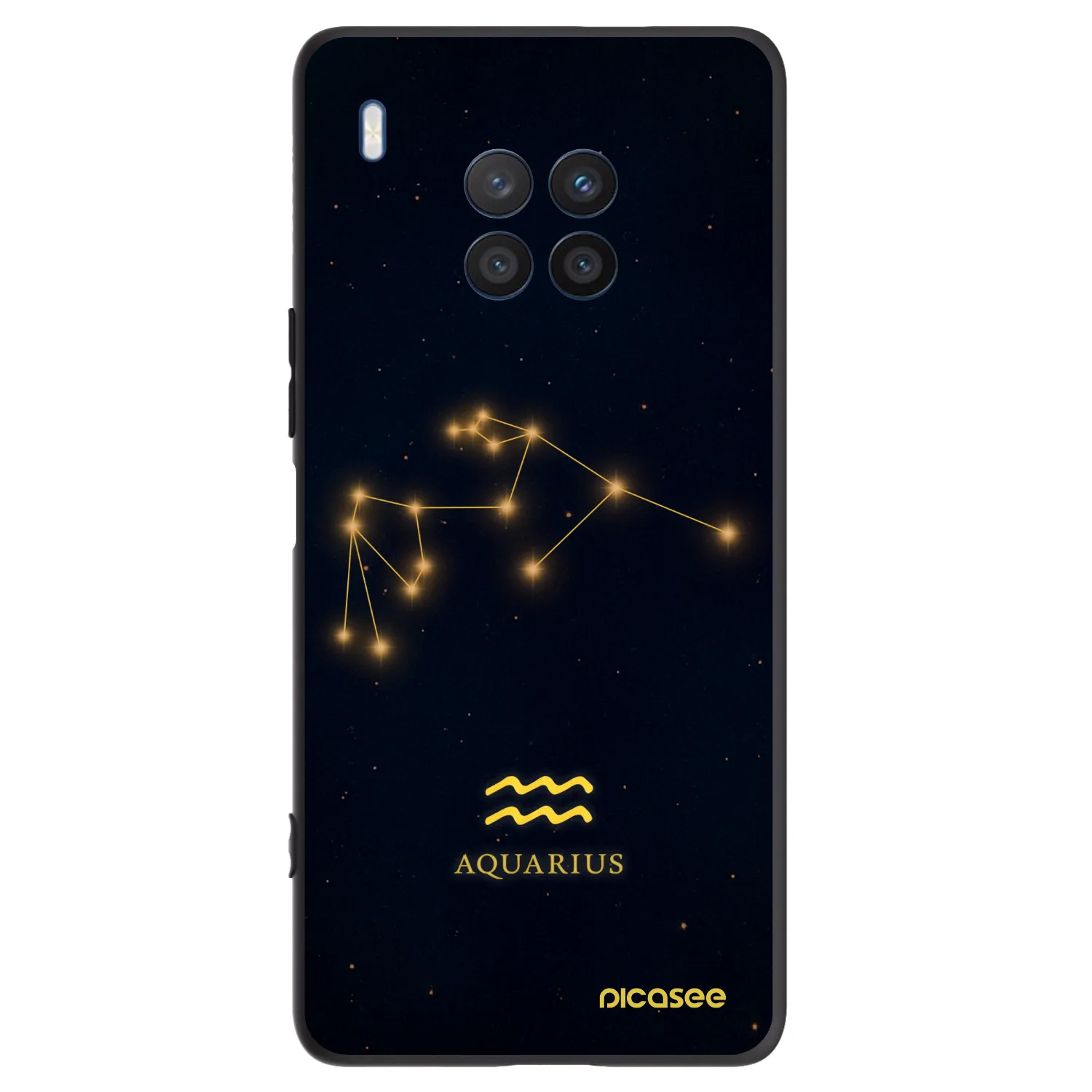 Picasee silikónový čierny obal pre Honor 50 Lite - AQUARIUS