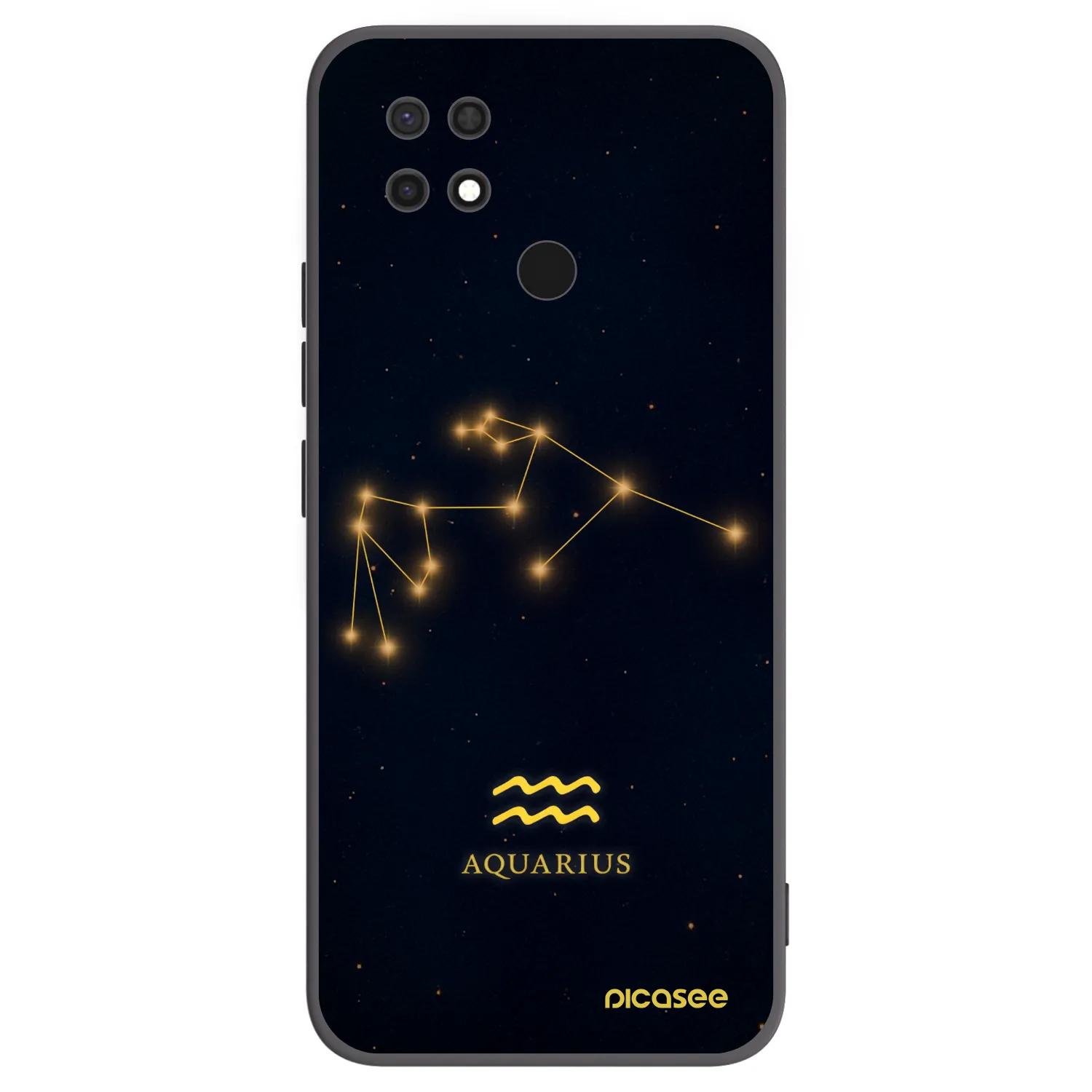 Picasee silikónový čierny obal pre Xiaomi Redmi 10C - AQUARIUS