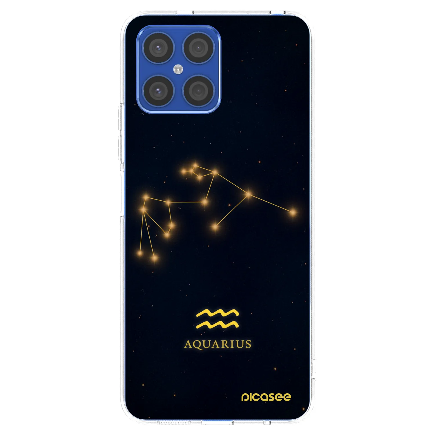Picasee silikónový prehľadný obal pre Honor X8 4G - AQUARIUS