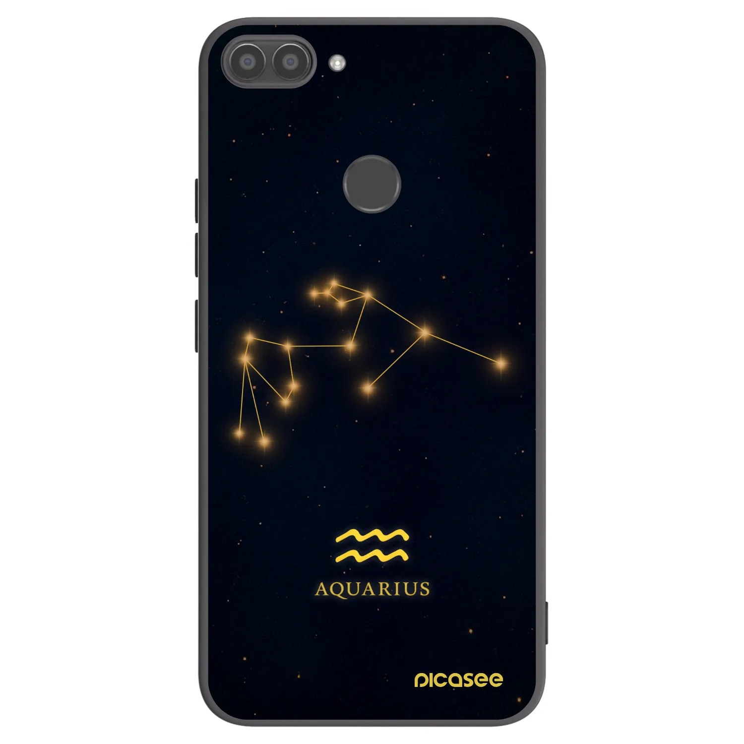 Picasee silikónový čierny obal pre Huawei P Smart - AQUARIUS