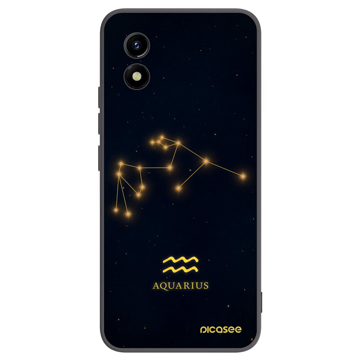 Picasee silikónový čierny obal pre Vivo Y01 - AQUARIUS