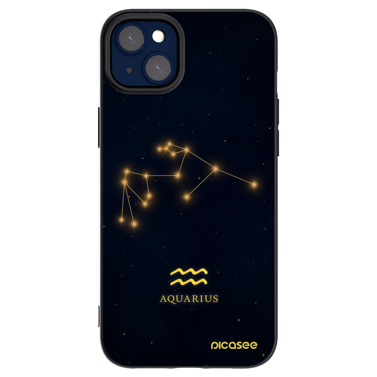 Picasee silikónový čierny obal pre Apple iPhone 14 Plus - AQUARIUS