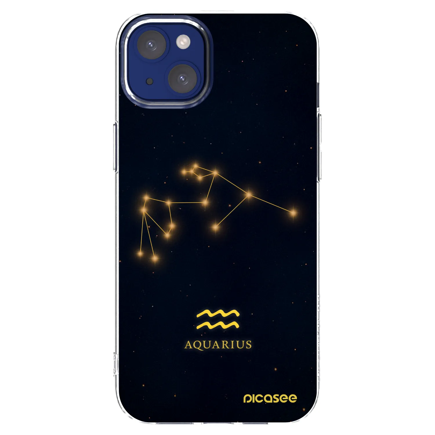 Picasee silikónový prehľadný obal pre Apple iPhone 14 Plus - AQUARIUS