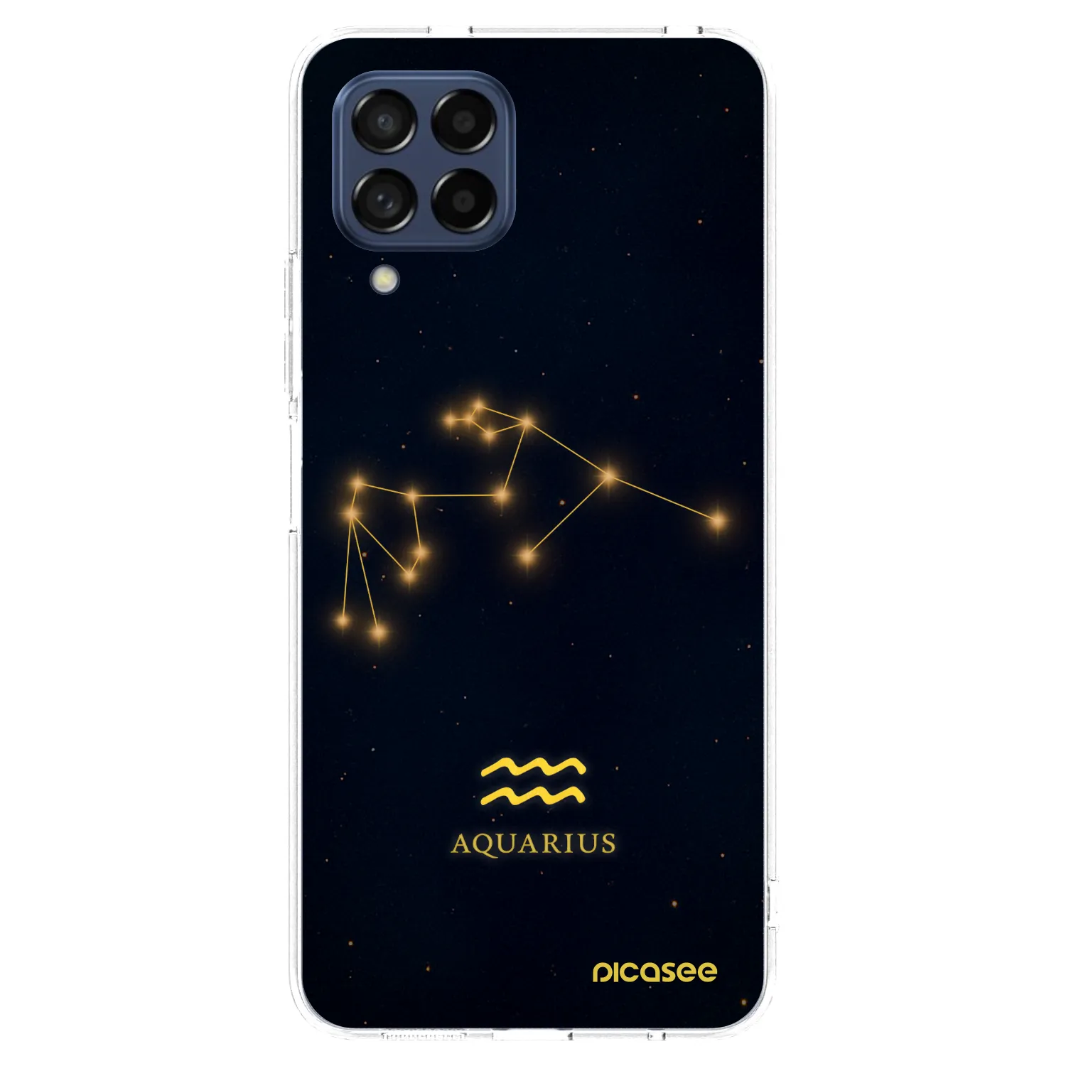 Picasee silikónový prehľadný obal pre Samsung Galaxy M53 5G - AQUARIUS