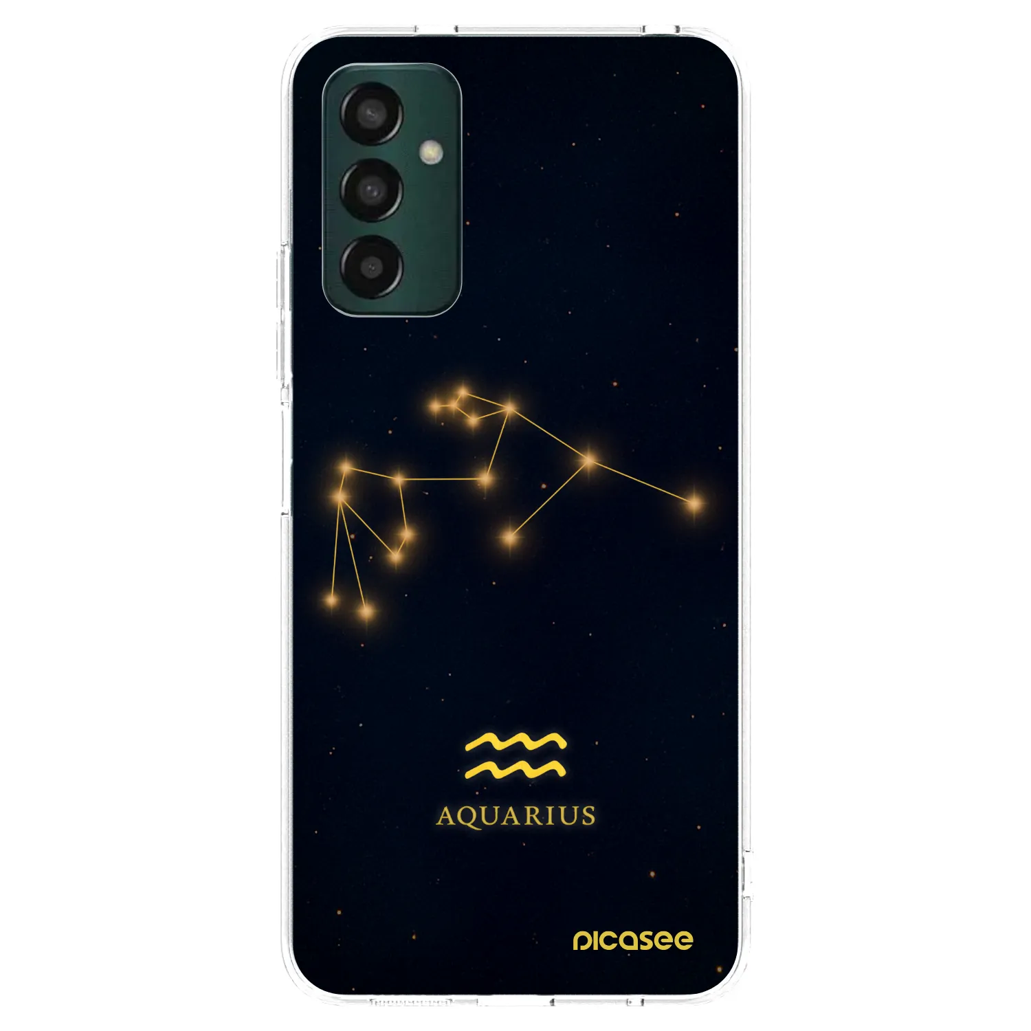 Picasee silikónový prehľadný obal pre Samsung Galaxy M13 M135F - AQUARIUS