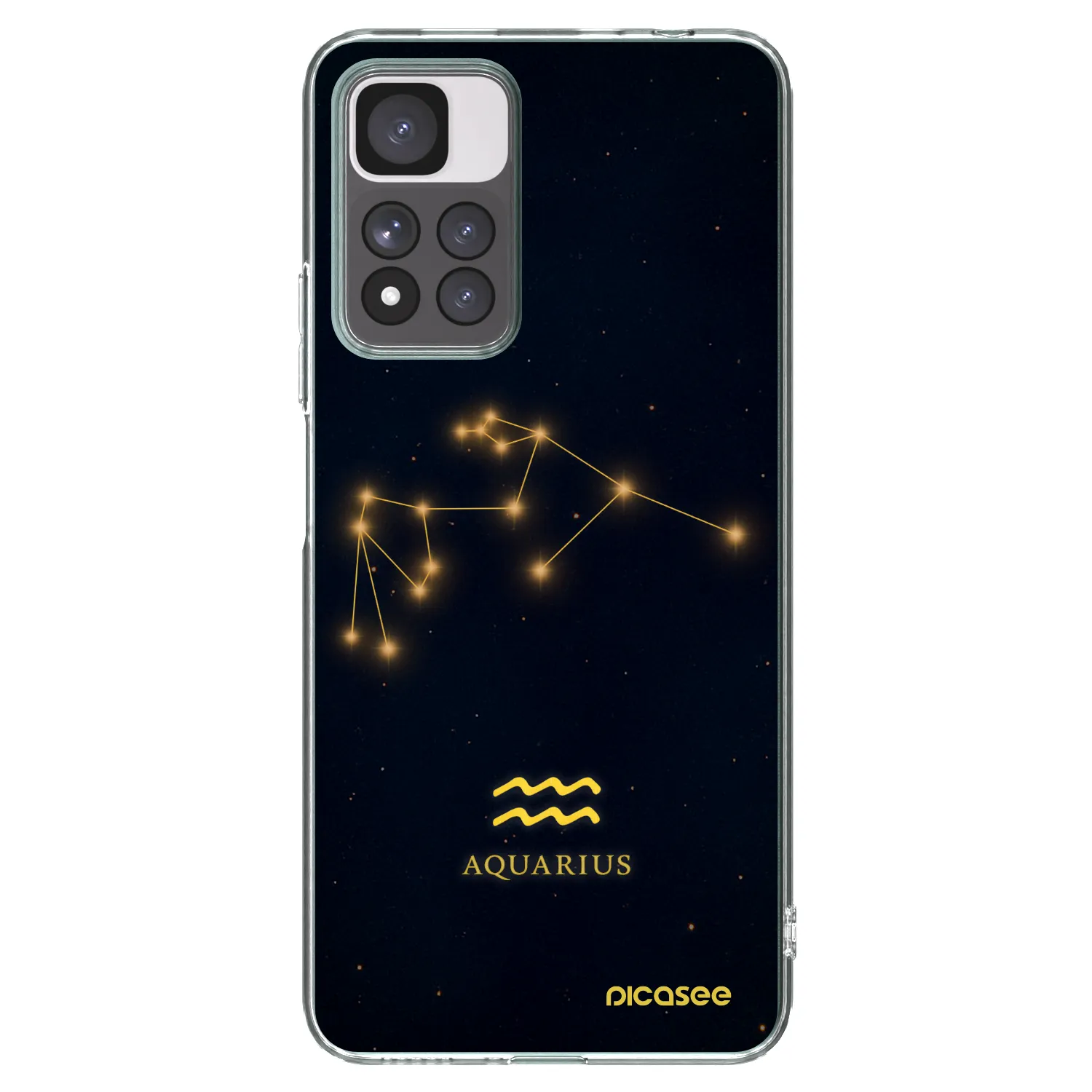 Picasee silikónový prehľadný obal pre Xiaomi Redmi Note 11 Pro+ 5G - AQUARIUS
