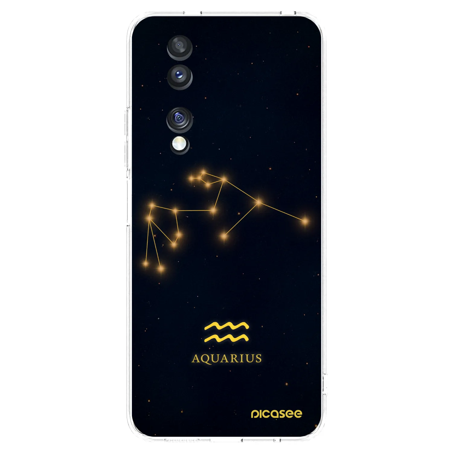 Picasee silikónový prehľadný obal pre Honor 70 - AQUARIUS