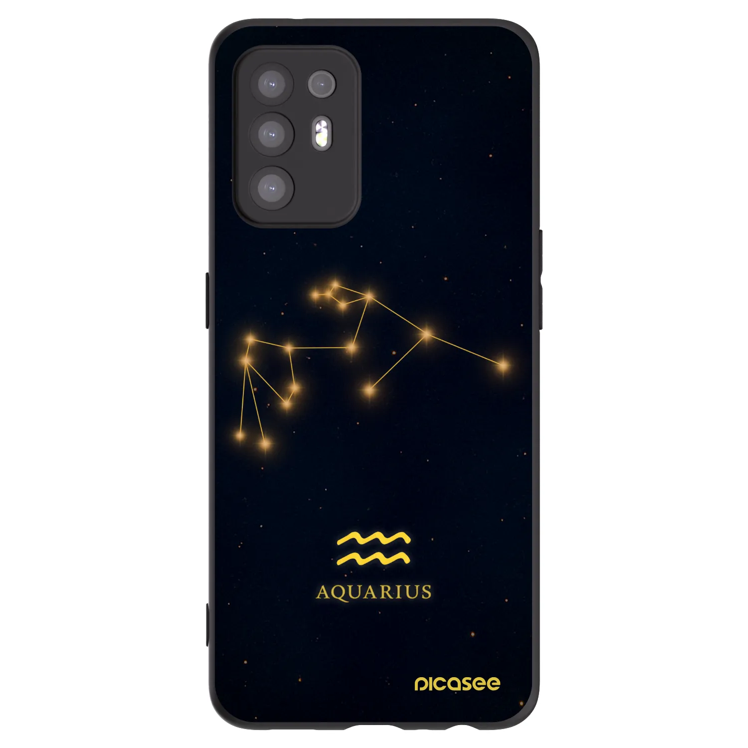 Picasee silikónový čierny obal pre OPPO A94 5G - AQUARIUS