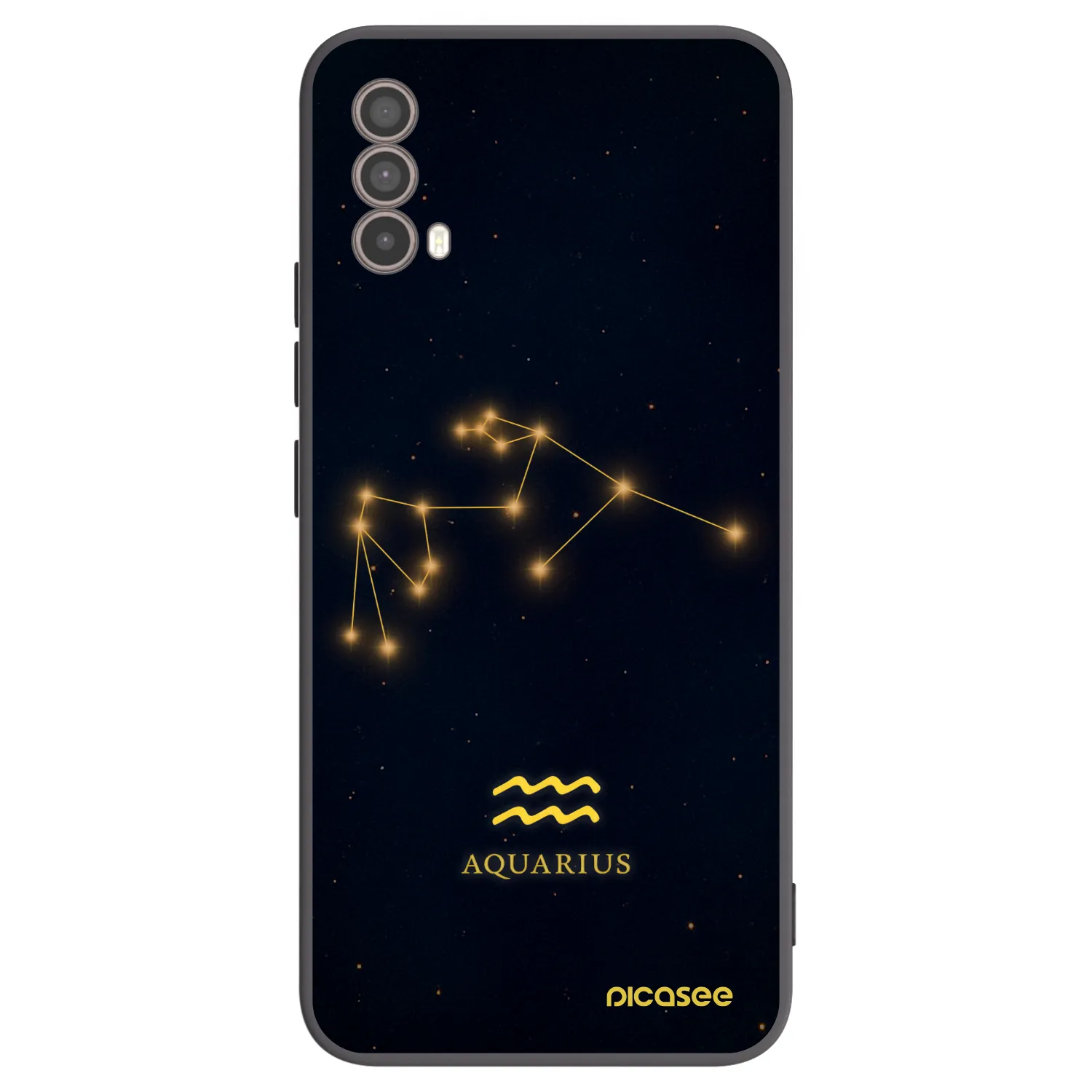 Picasee silikónový čierny obal pre Motorola Moto E40 - AQUARIUS