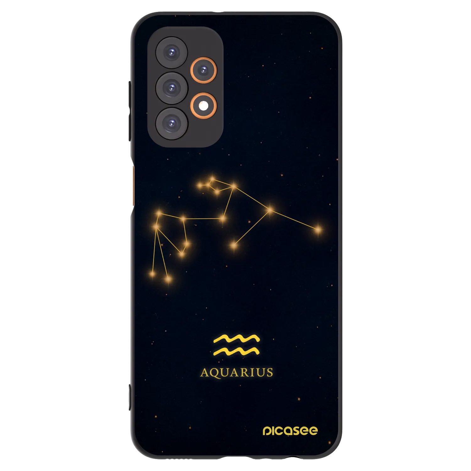Picasee silikónový čierny obal pre Samsung Galaxy A23 A235F 4G - AQUARIUS