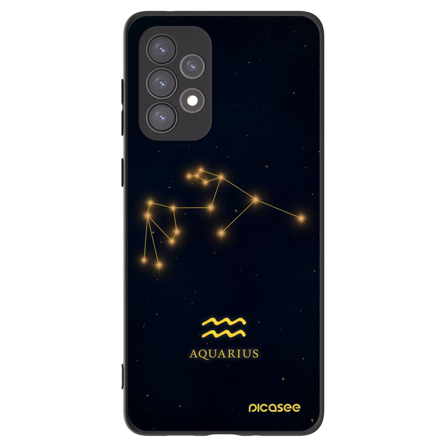 Picasee silikónový čierny obal pre Samsung Galaxy A73 5G - AQUARIUS