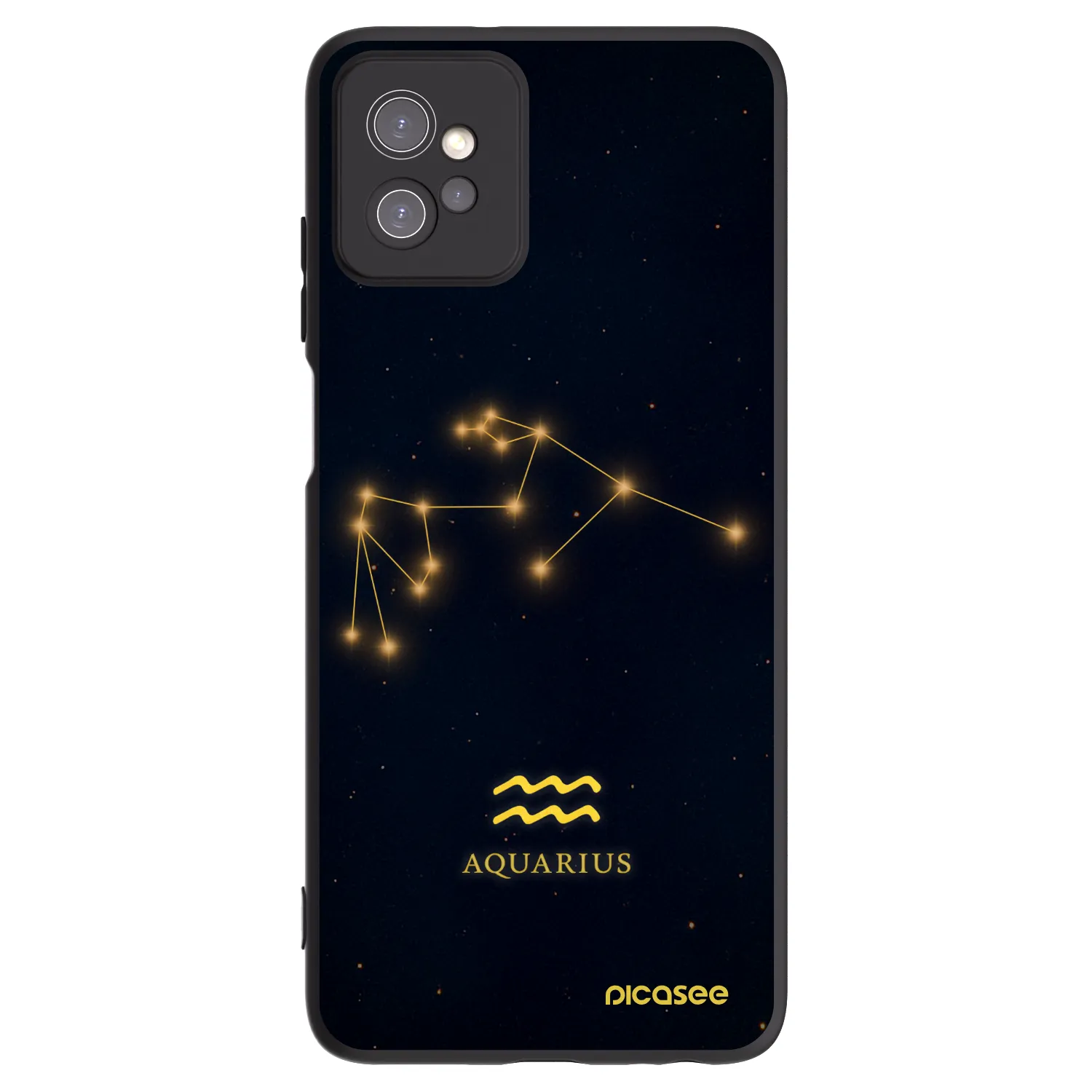 Picasee silikónový čierny obal pre Motorola Moto G32 - AQUARIUS